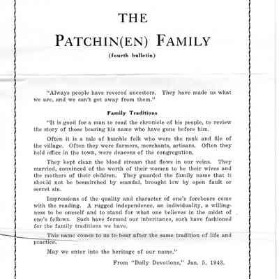 Bulletin, Patchin (en)