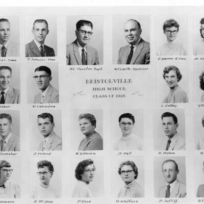 Senior class Bristol High School, 1958