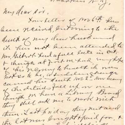 Early Library Correspondence,1911