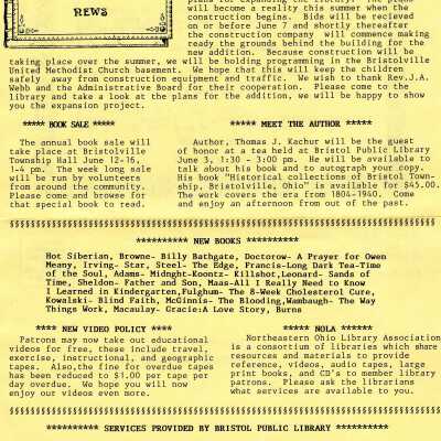 Library , Newsletter