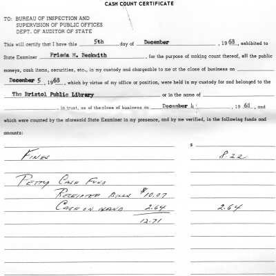 Library Correspondence, 1968