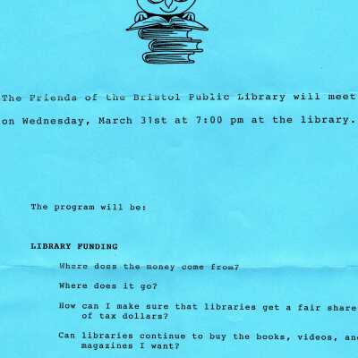 Friends of Library, Newsletters
