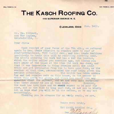 Early Library Correspondence , 1911