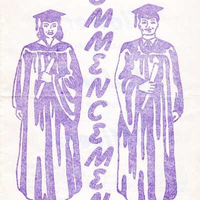 Program, Commencement , 1954