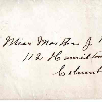 Envelope and Letter, 1910