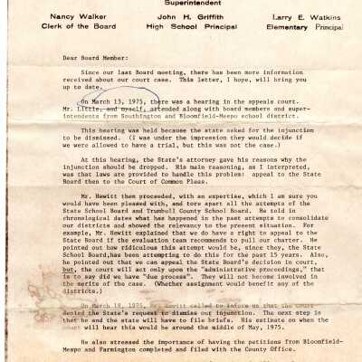Bristol School Letter