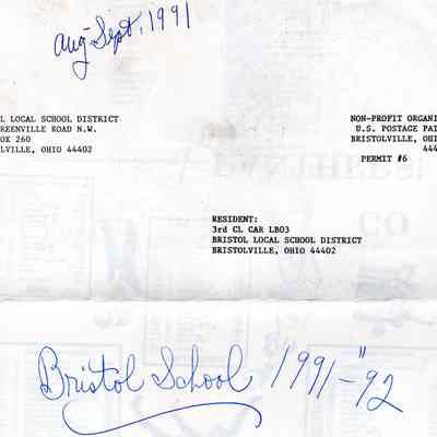 Mailer, Bristol School, 1991