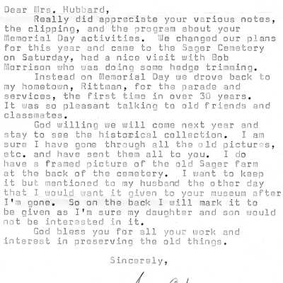 Letter, 1976