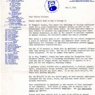 Letter, 1954