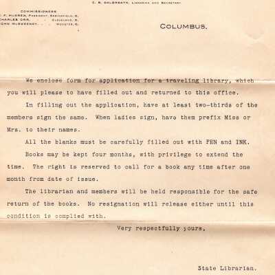 Early Library Correspondence,1908