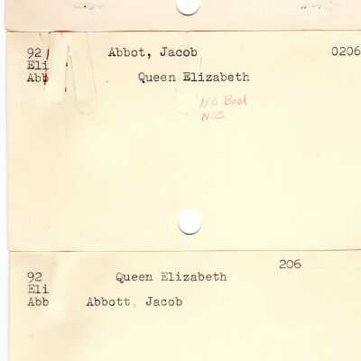 Library Dewey Decimal cards