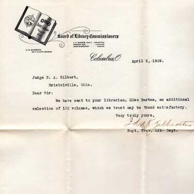 Early Library Correspondence, 1909