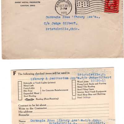 Early Library Correspondence,1911