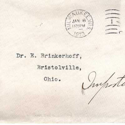 Early Library Correspondence,1912