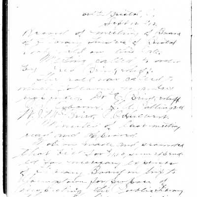 Early Library Minutes,1912