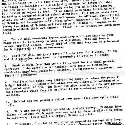 Mailer, Bristol School , 1991