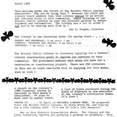 Library, Newsletters