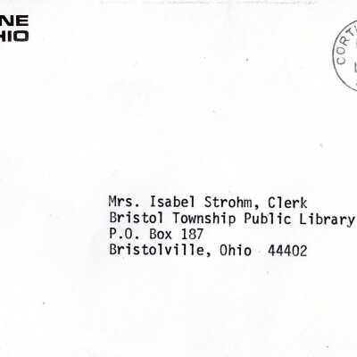 Library Correspondence, 1972