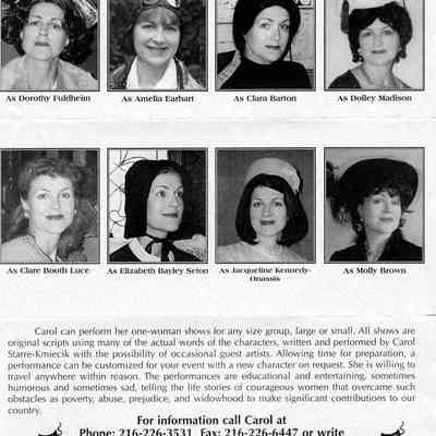 Program Ad for Carol Starre Kmiecik