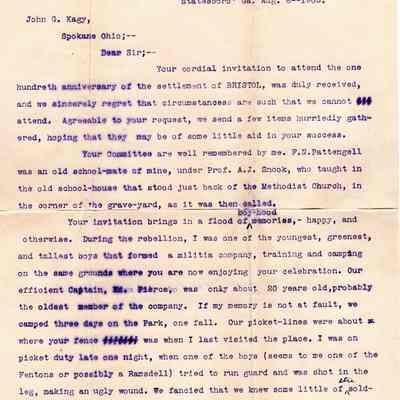 Letter, 1905