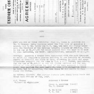 Early Library Correspondence,1912