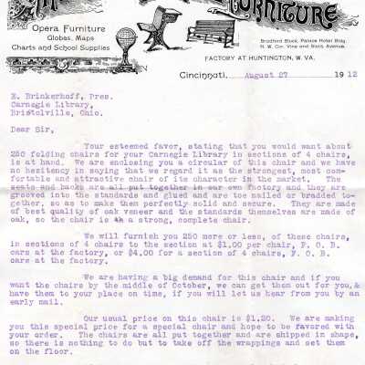 Early Library Correspondence:1912