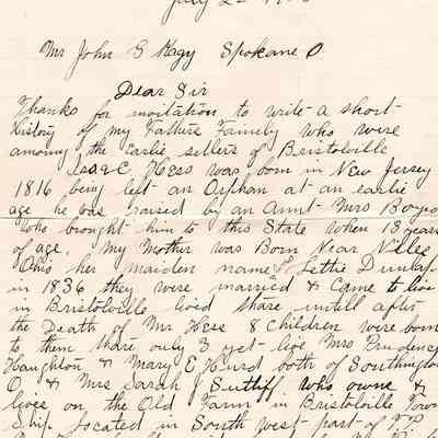 Letter, 1905
