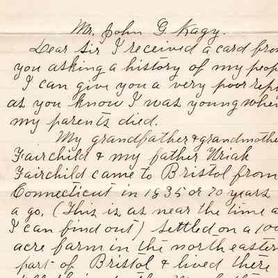 Letter, 1905