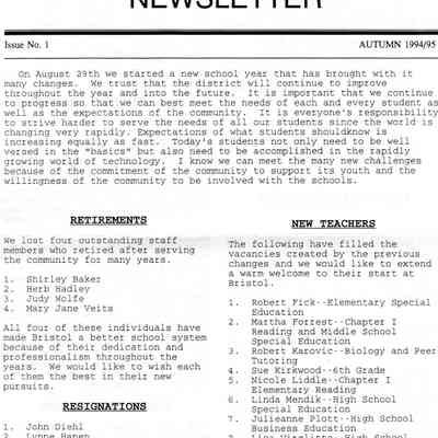 Mailer, Bristol School, 1994