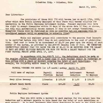 Library Correspondence,1938