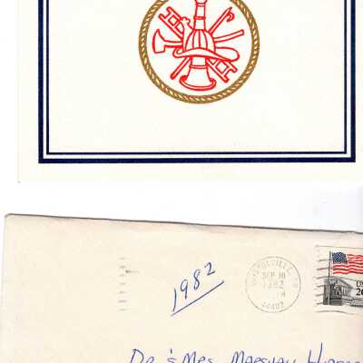 Envelope and thank you note