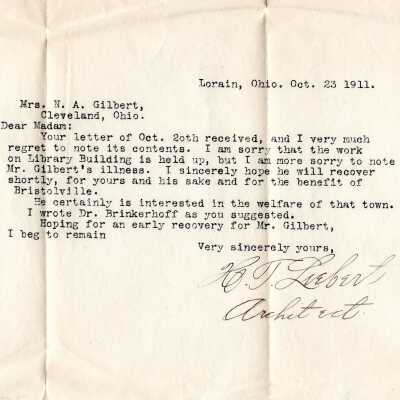 Early Library Correspondence,1911