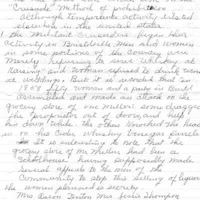 Notes of Whiskey Raid, 1858