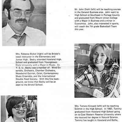 Flyer, Bristol School, 1978