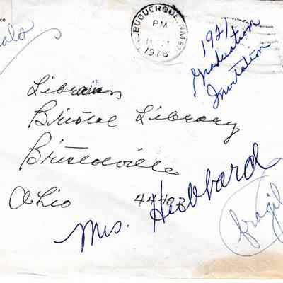 Envelope and Letter, 1978
