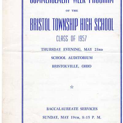 69th Bristol High School Graduation Program