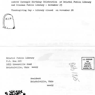 Library, Newsletters, 1985