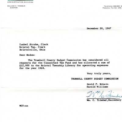Library Correspondence,1968