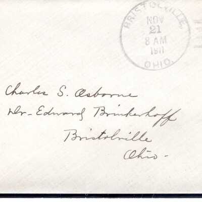 Early Library Correspondence,1911