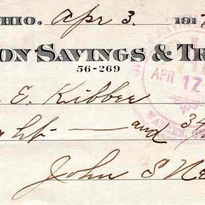 Receipt, 1917