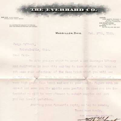 Early Library Correspondence,1911