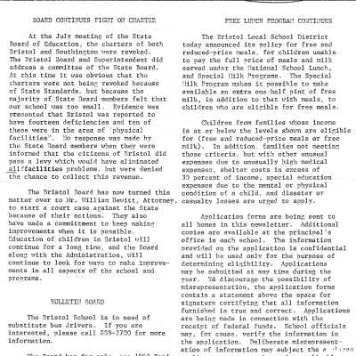 Bristol School Report, 1977