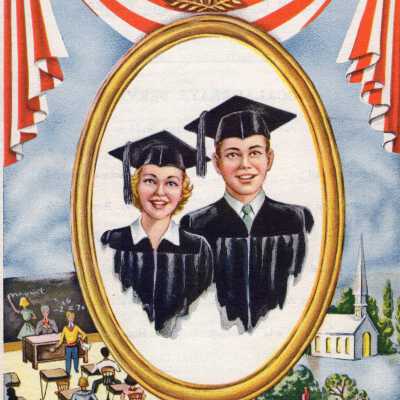 1955 Bristol High School commencement Program