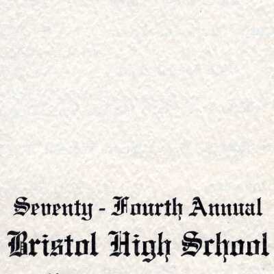 Commencement program, Bristol High School, 1962