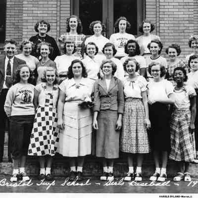 Photo, Bristol Girls Baseball, 1949