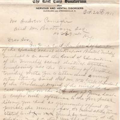 Early Library Correspondence,1911