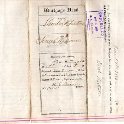 Deed, 1882