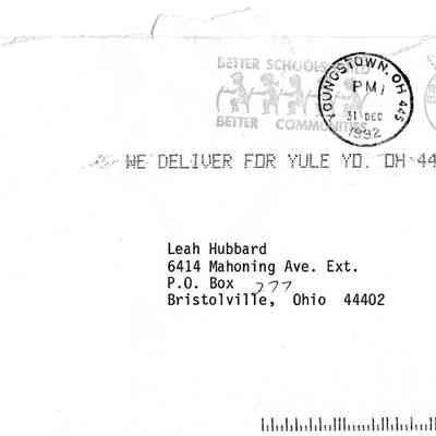 Envelope, Letter, 1993