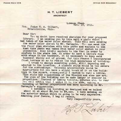 Early Library Correspondence, 1911