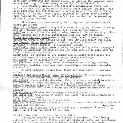 Library Newsletters